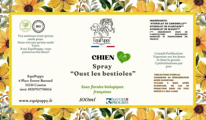 Protection insectes Bio pour Chien