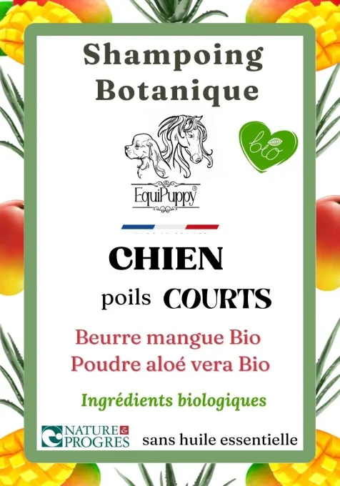 Shampoing Bio Anti-Chute pour Chien à Poils Courts