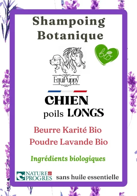 Shampoing naturel et bio pour chien-    Poils longs