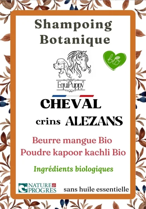 Shampoing Bio Cheval crins alezan