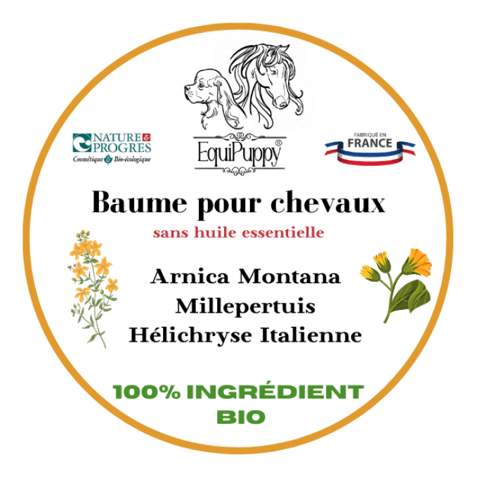 Baume biologique cheval Arnica Millpertuis