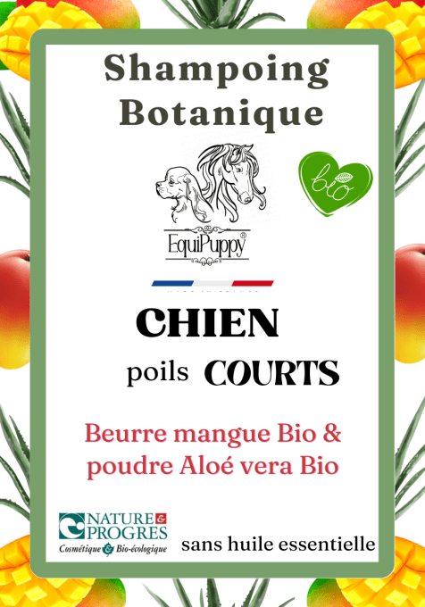 Shampoing solide Bio-Chien poils courts- Sans SCI