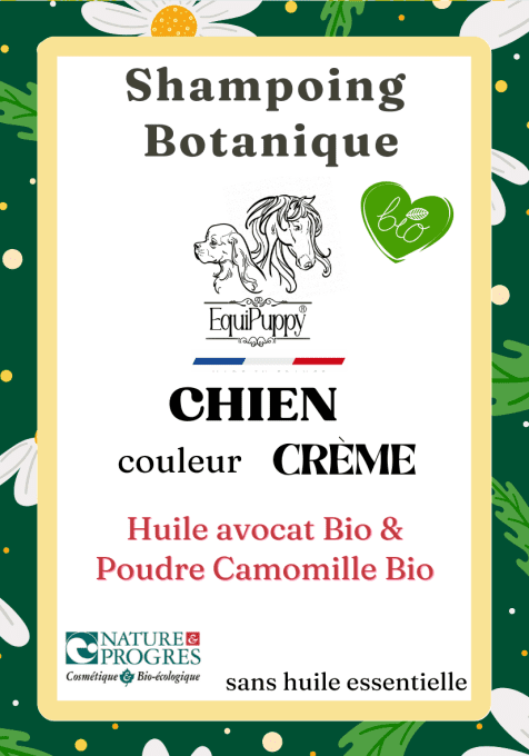 shampoing bio chien poils crème-Equipuppy