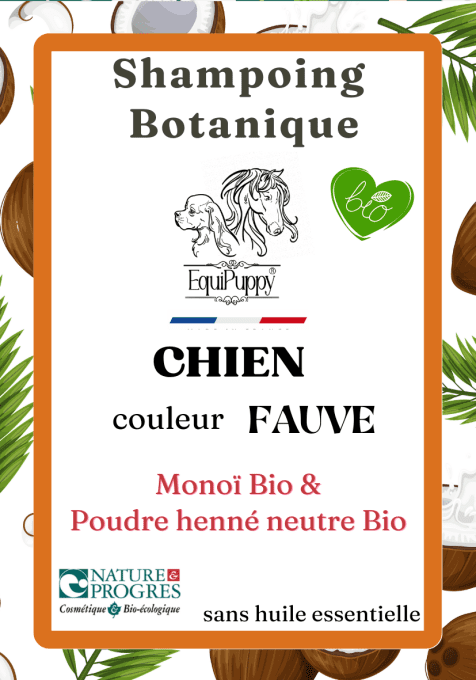 Shampoing Bio chien poils Fauve-EquiPuppy