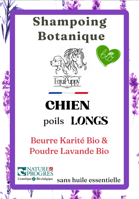 Shampoing solide Bio chien poils mi-longs-EquiPuppy