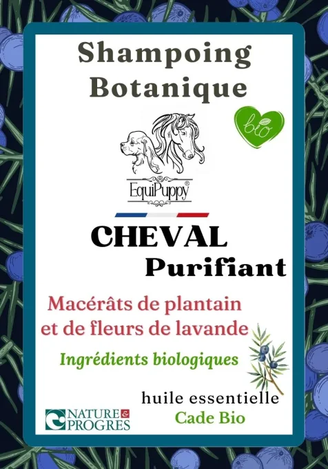 Shampoing  Bio cheval à huile essentielle de Cade