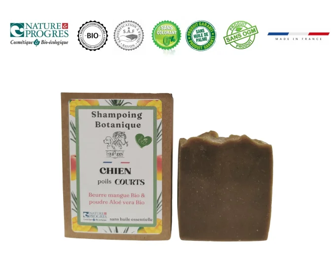 Shampoing Bio Anti-Chute pour Chien à Poils Courts