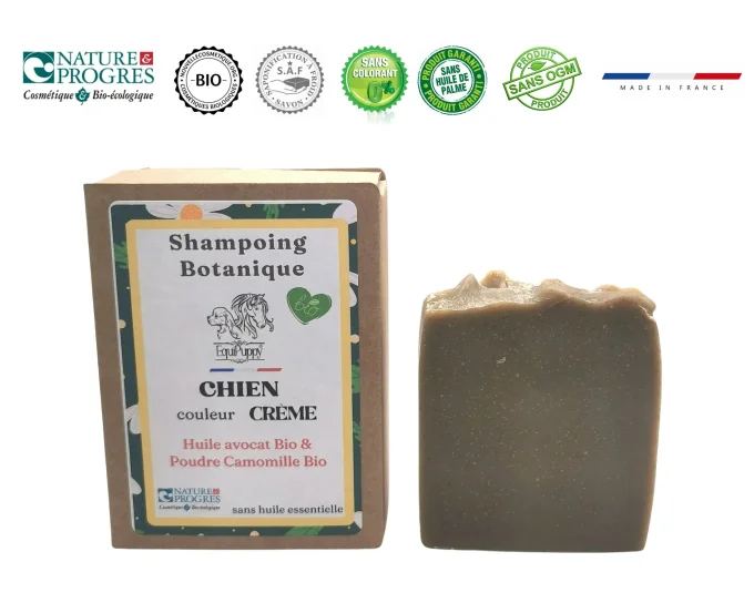Shampoing naturel et bio  pour Chien crème