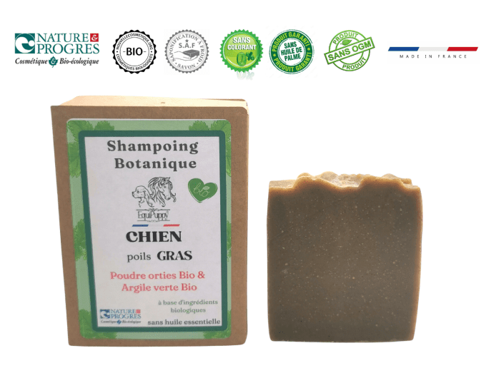 shampoing bio chien poils gras-Equipuppy