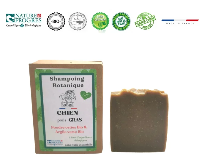 Shampoing naturel et bio pour chien -    Poils gras