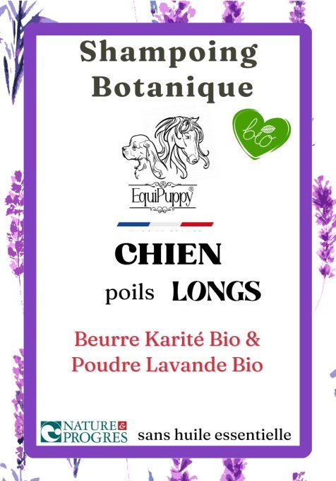 Shampoing bio chien poils longs EquiPuppy