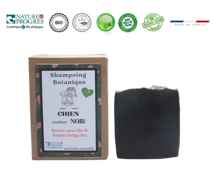 Shampoing naturel et bio pour Chien noir
