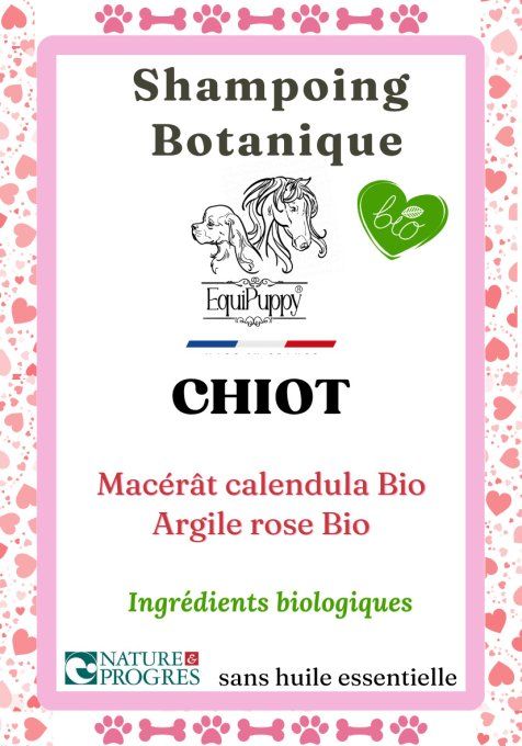 shampoing bio chiot sans parfum EquiPuppy
